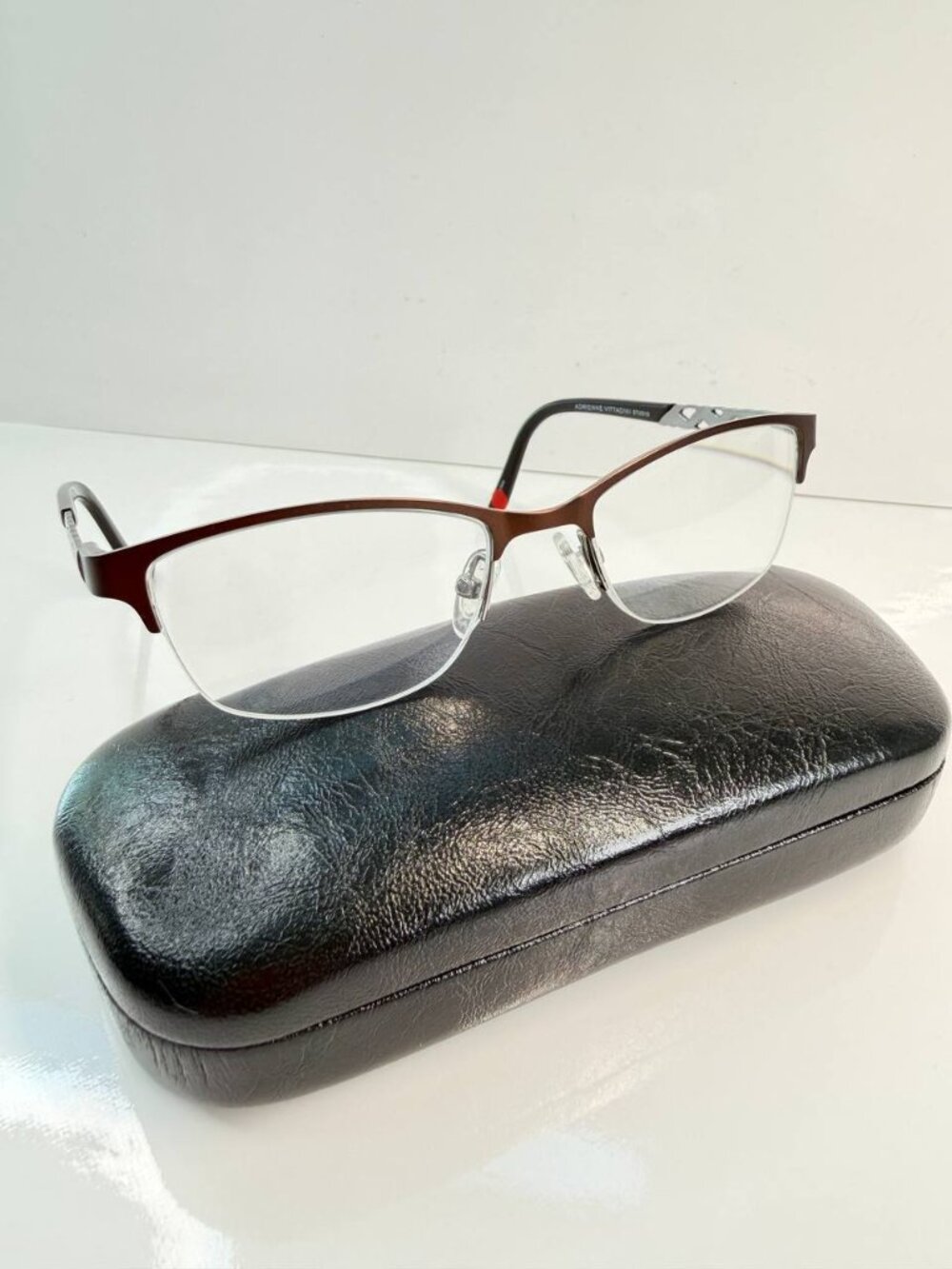 Adrienne Vittadini Studio AV572S Brown Eyeglasses